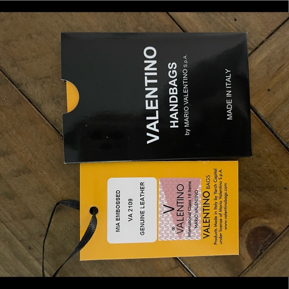 NWT Valentino Mia Embossed Leather Shoulder Bag - Picture 9 of 9